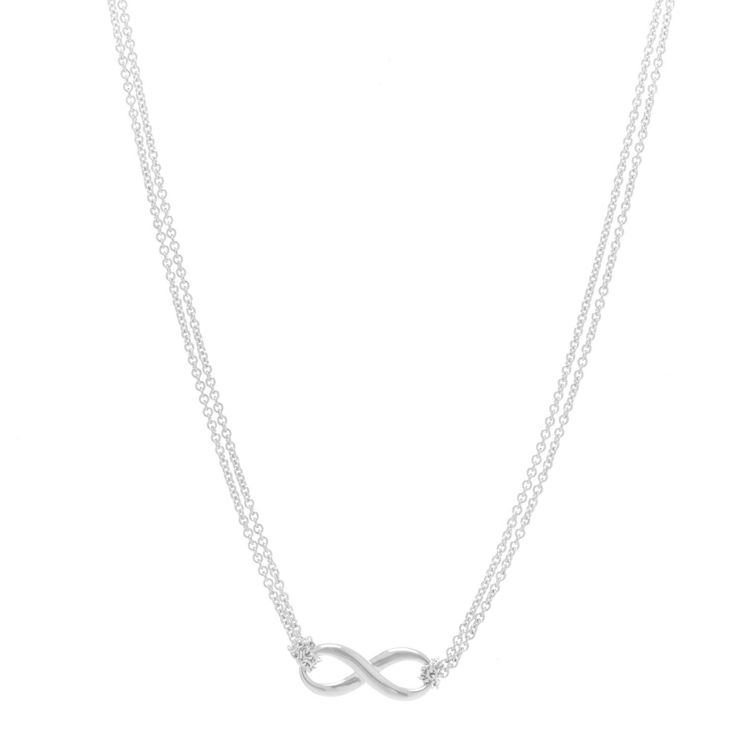 Sterling Silver Infinity Pendant Necklace