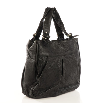 Chanel Distressed Lambskin Le Marais Tote Black 6 of 14