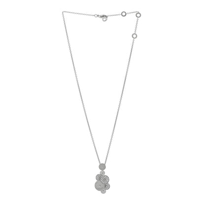 Bulgari 18K White Gold Diamond Cicladi Pendant Necklace 3 of 4