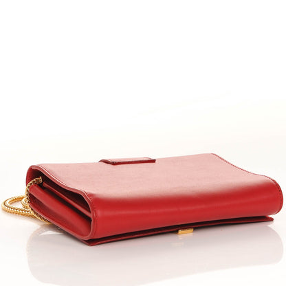 Saint Laurent Calfskin Small Classic Y Satchel Bag Rouge Orient 4 of 9
