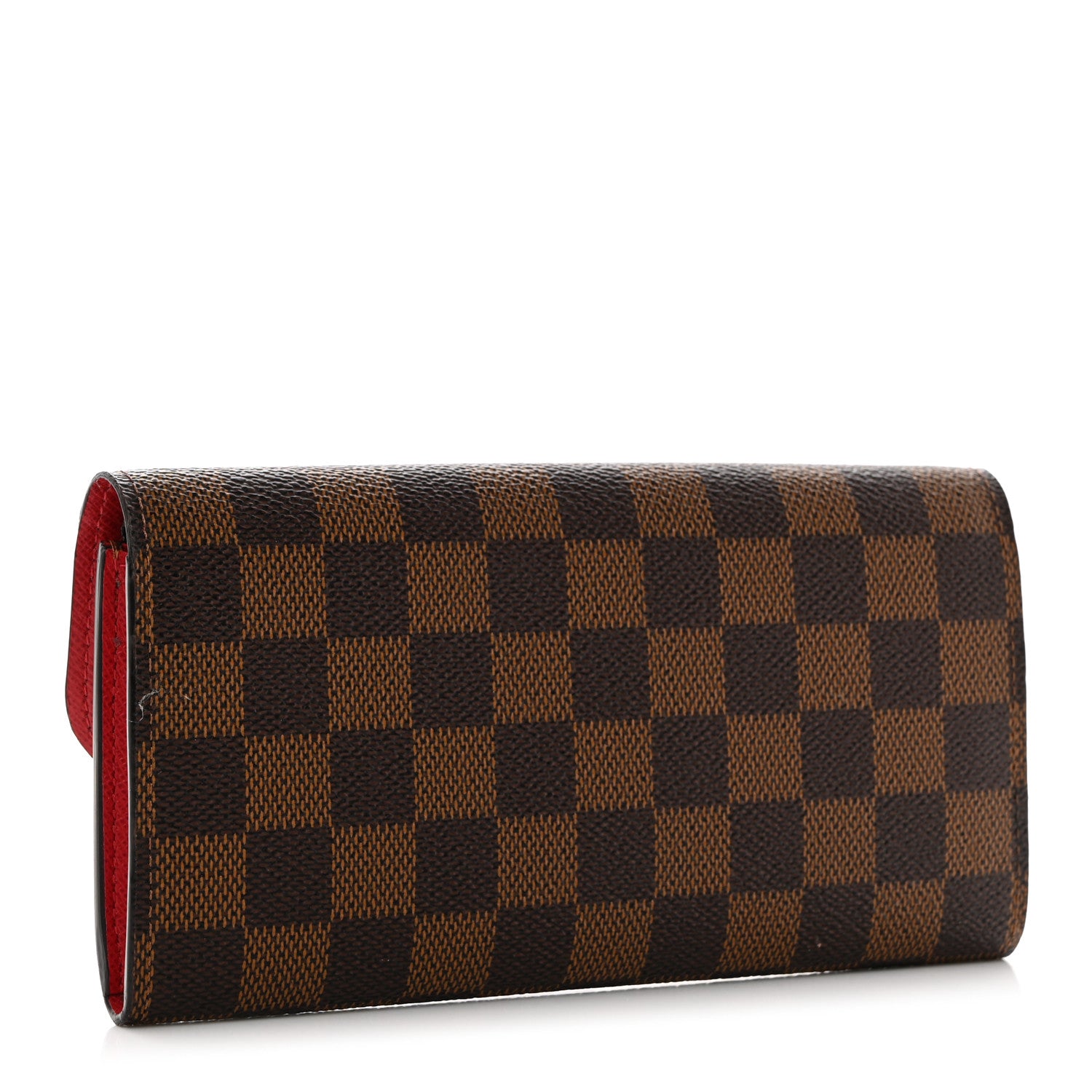 Louis Vuitton Damier Ebene Emilie Wallet Red 3 of 8