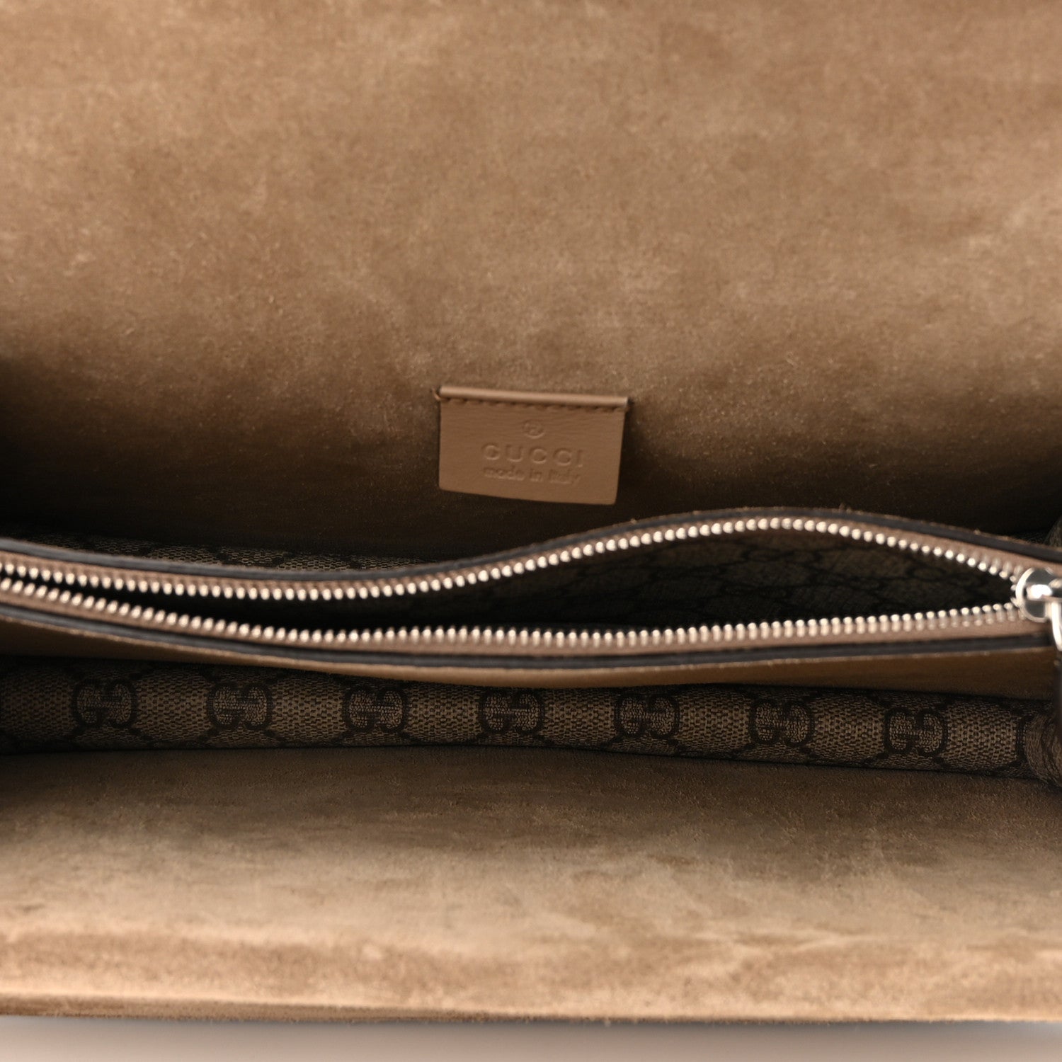 Gucci GG Supreme Monogram Small Dionysus Shoulder Bag Taupe 5 of 11
