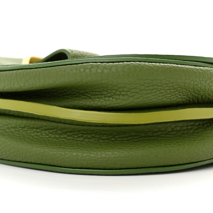 Delvaux Crispy Calfskin Mini Le Mutin Saddle Bag Green 10 of 10