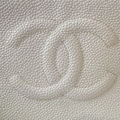 Chanel Caviar French Wallet White 7 of 8