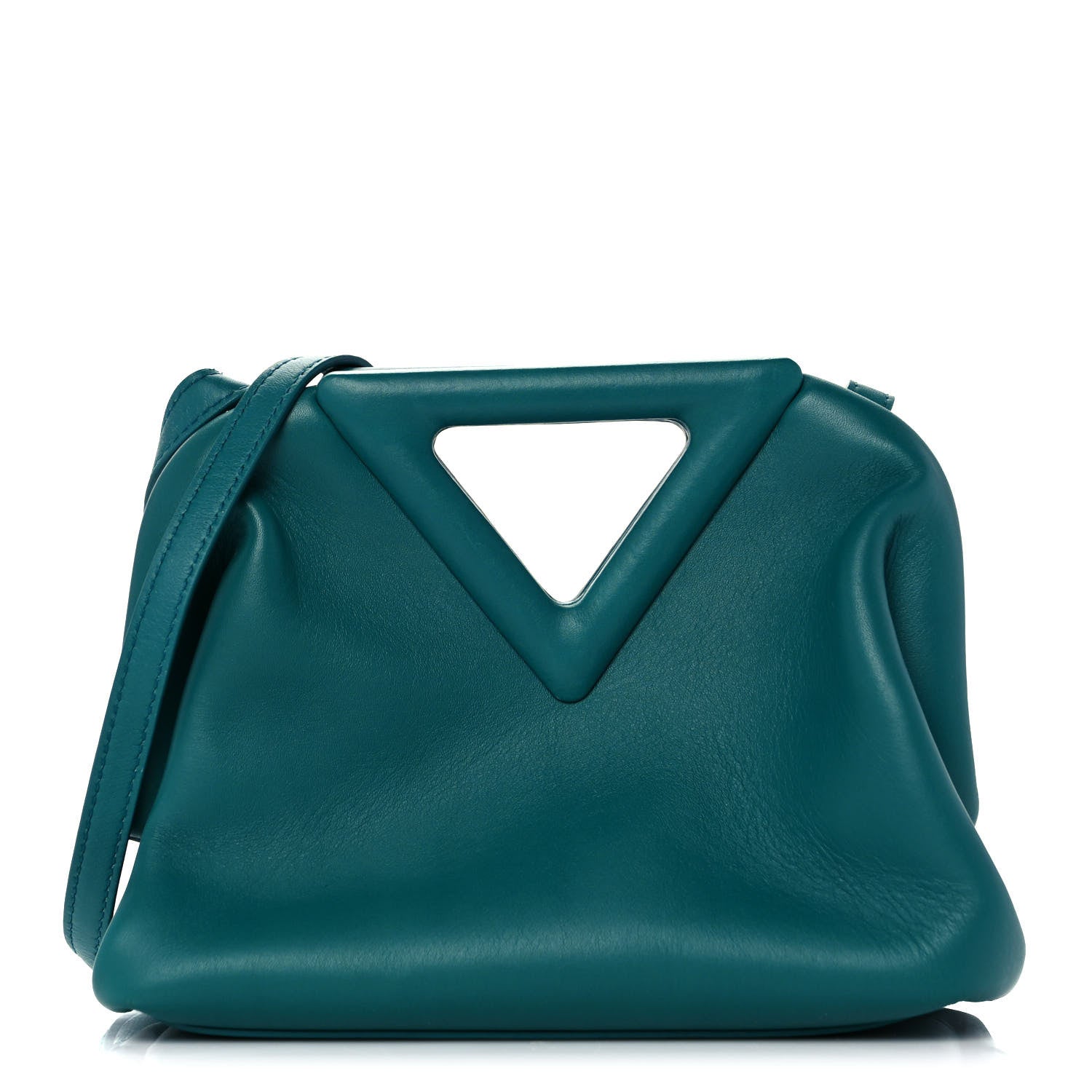 Bottega Veneta Calfskin Small The Point Triangle Bag Mallard 1 of 11