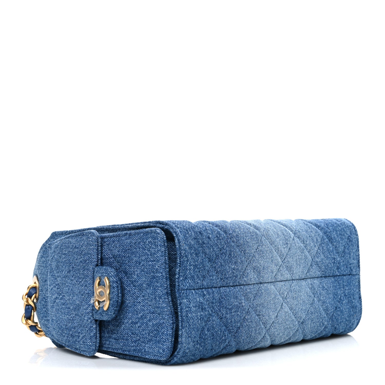 Chanel Washed Denim Quilted Mini Chanel 25 Handbag Blue 1816443