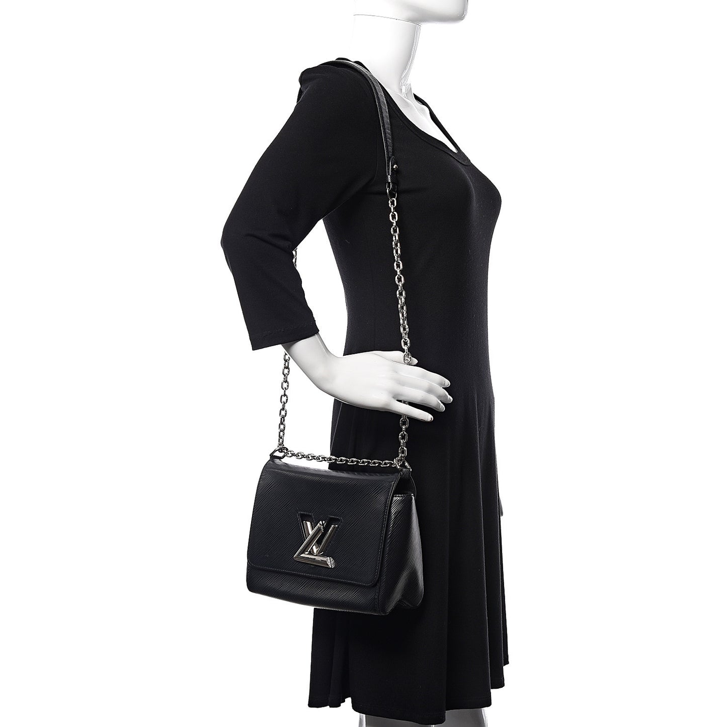 Epi Twist Shoulder Bag MM Black
