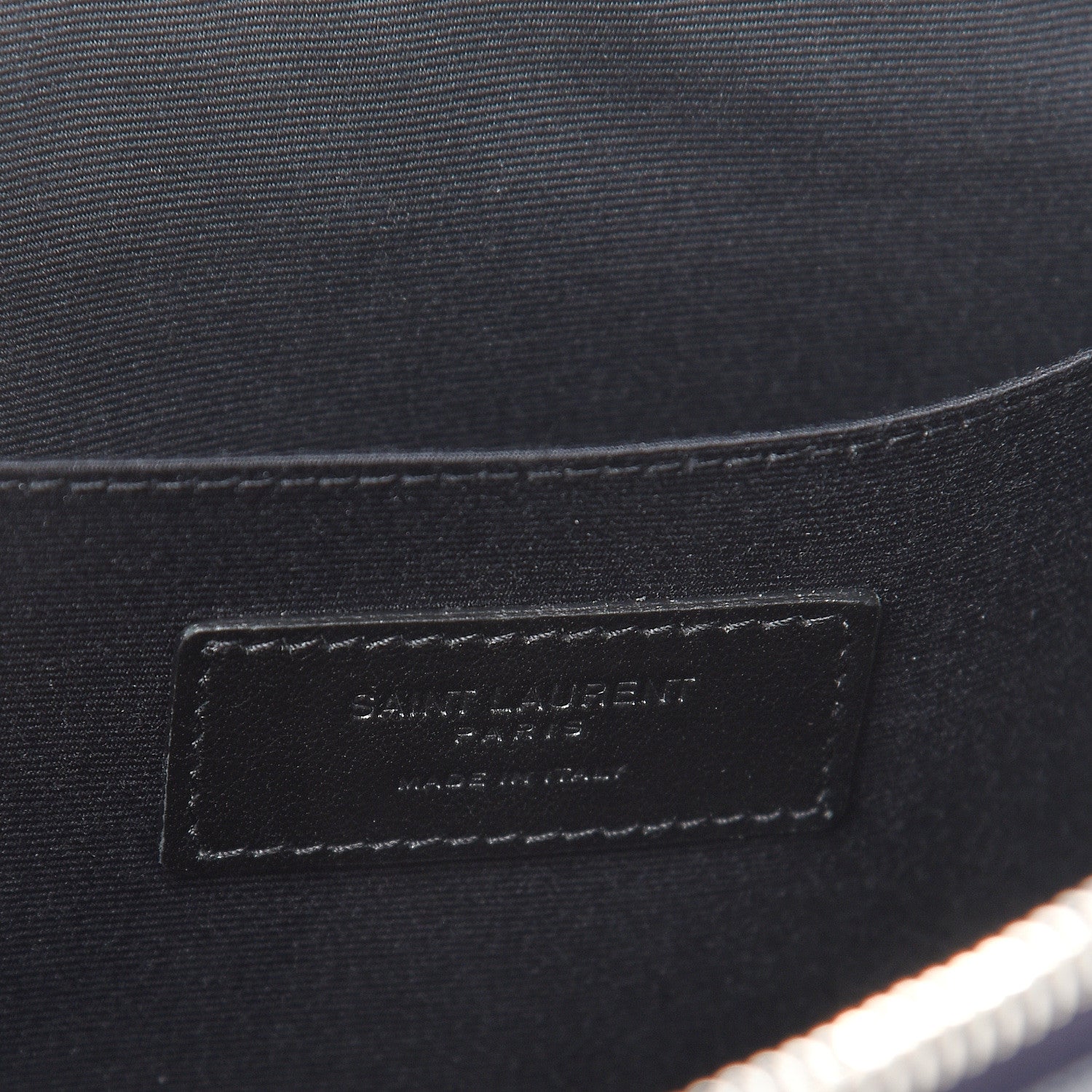 Saint Laurent Matte Grain De Poudre Zipped Document Holder Deep Marine 7 of 9