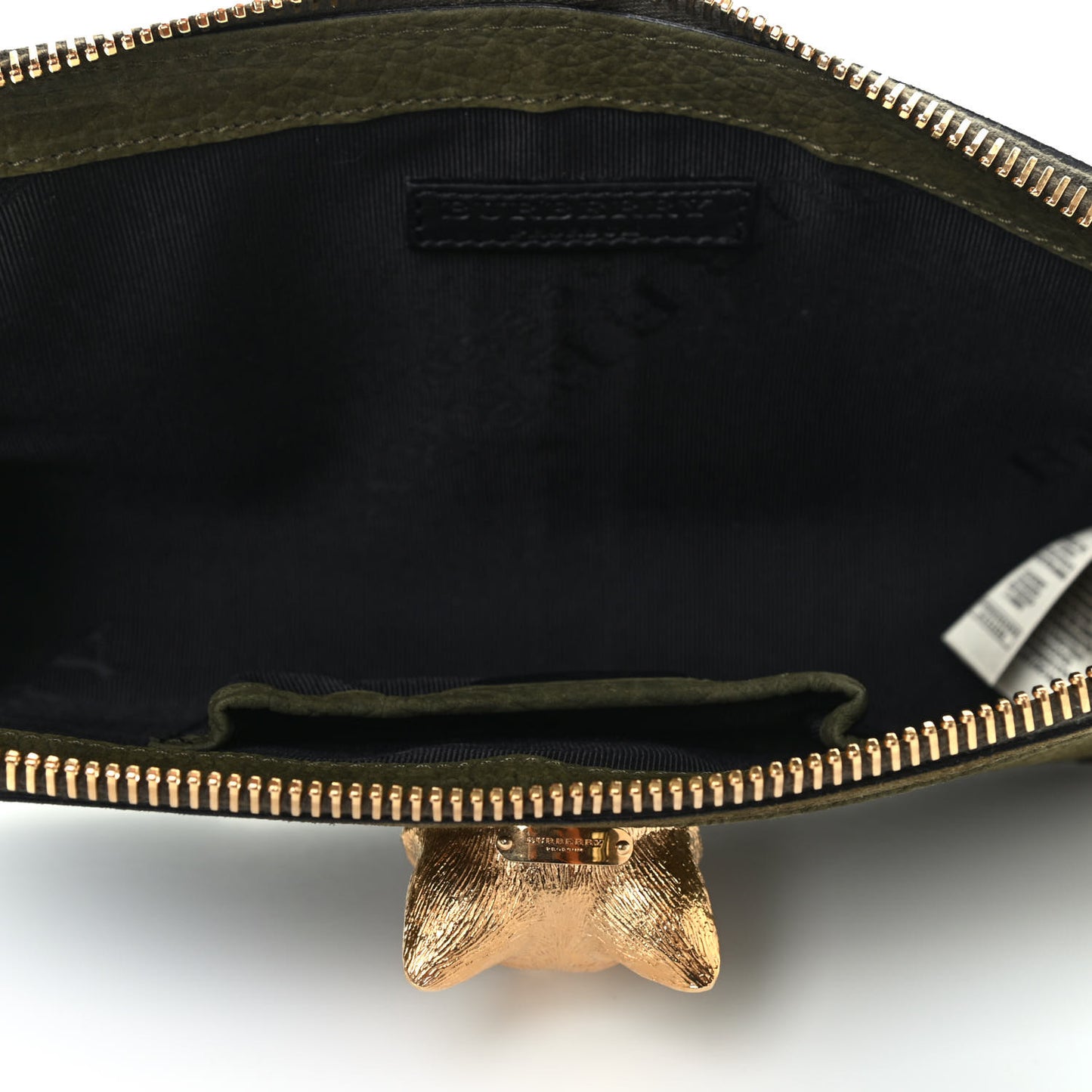 Prorsum Grainy Nubuck Alma Fox Clutch Olive