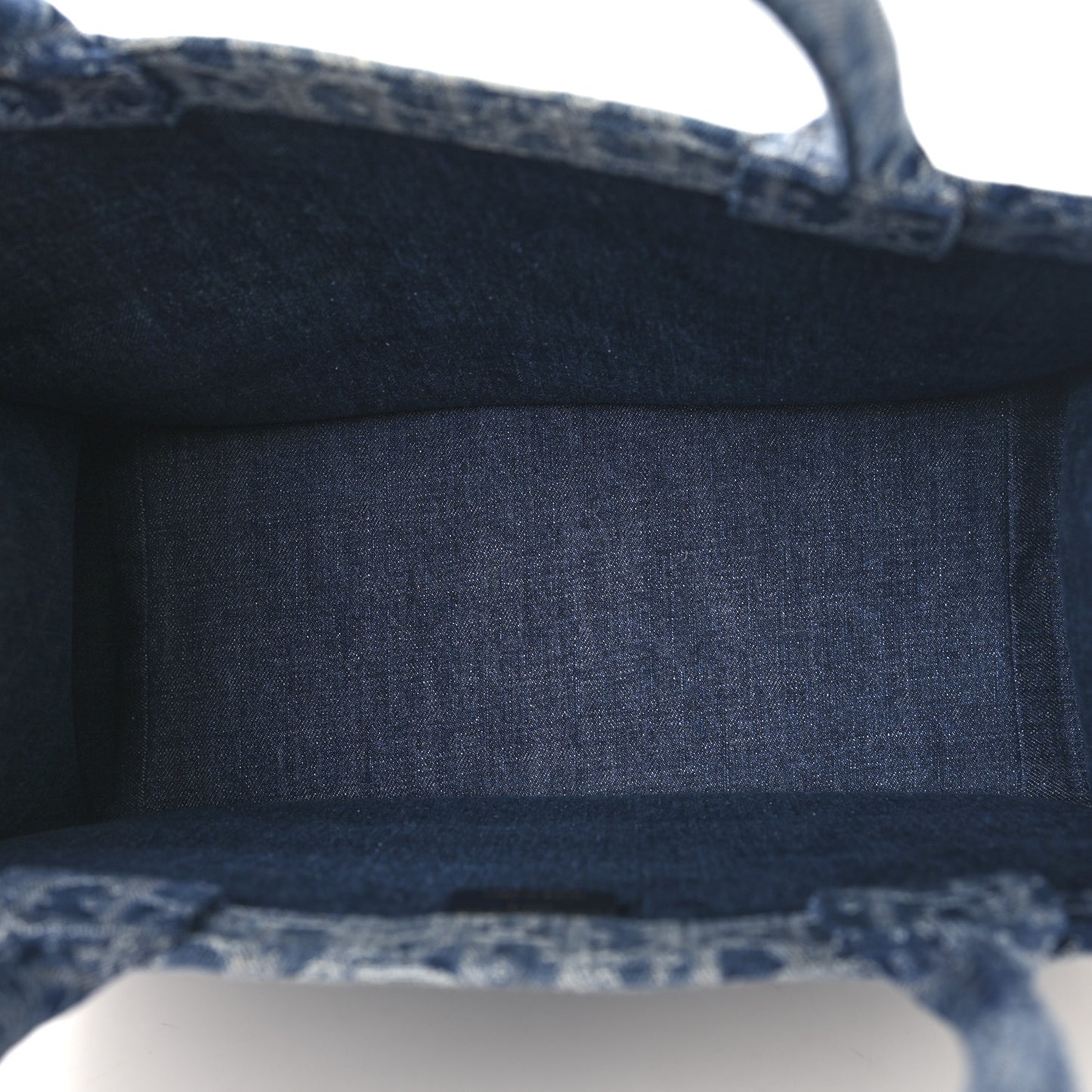Oblique Denim Medium Book Tote Blue