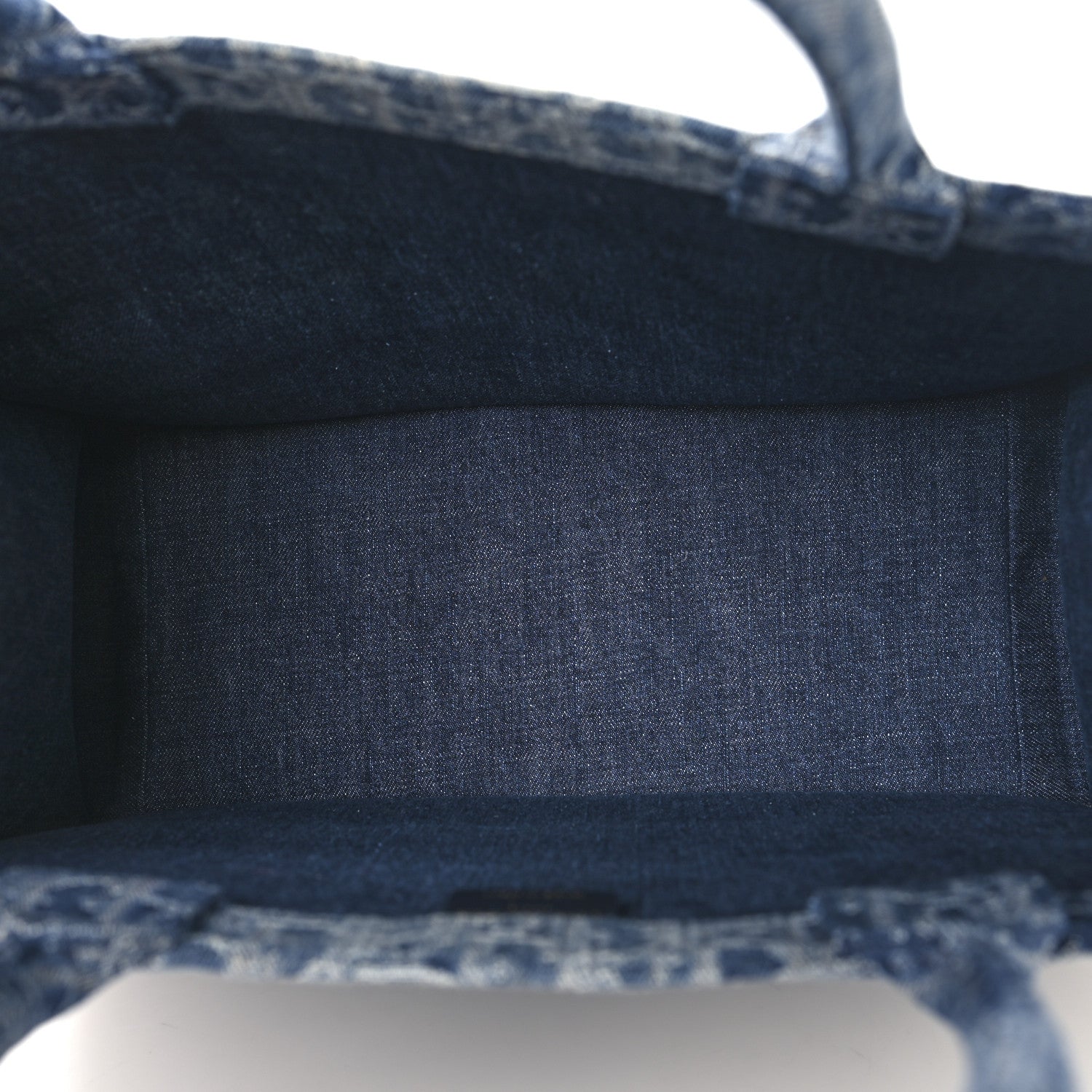 Christian Dior Oblique Denim Medium Book Tote Blue 5 of 12
