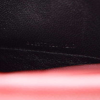 Saint Laurent Grain De Poudre Matelasse Chevron Monogram Chain Wallet Red 8 of 8