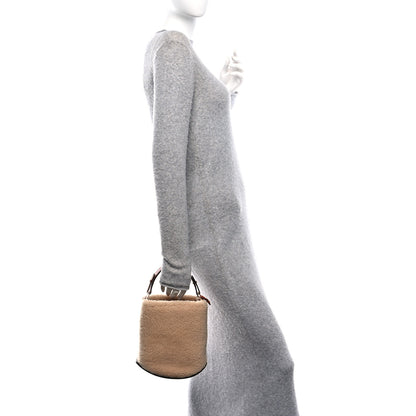 Delvaux Teddy Calfskin Mini Pin Daily Surpique Bucket Natural 3 of 10
