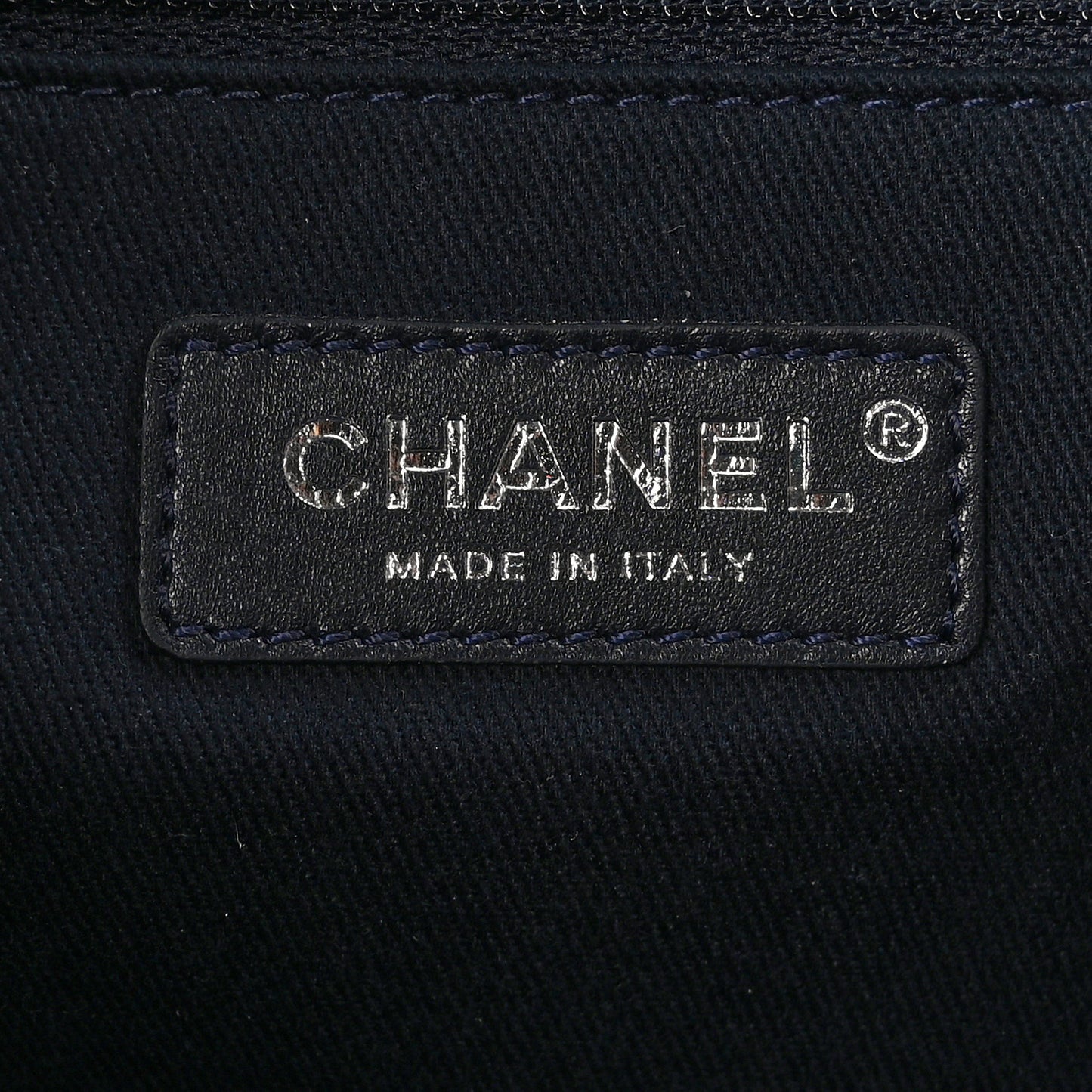 Denim Medium Deauville Tote Dark Blue