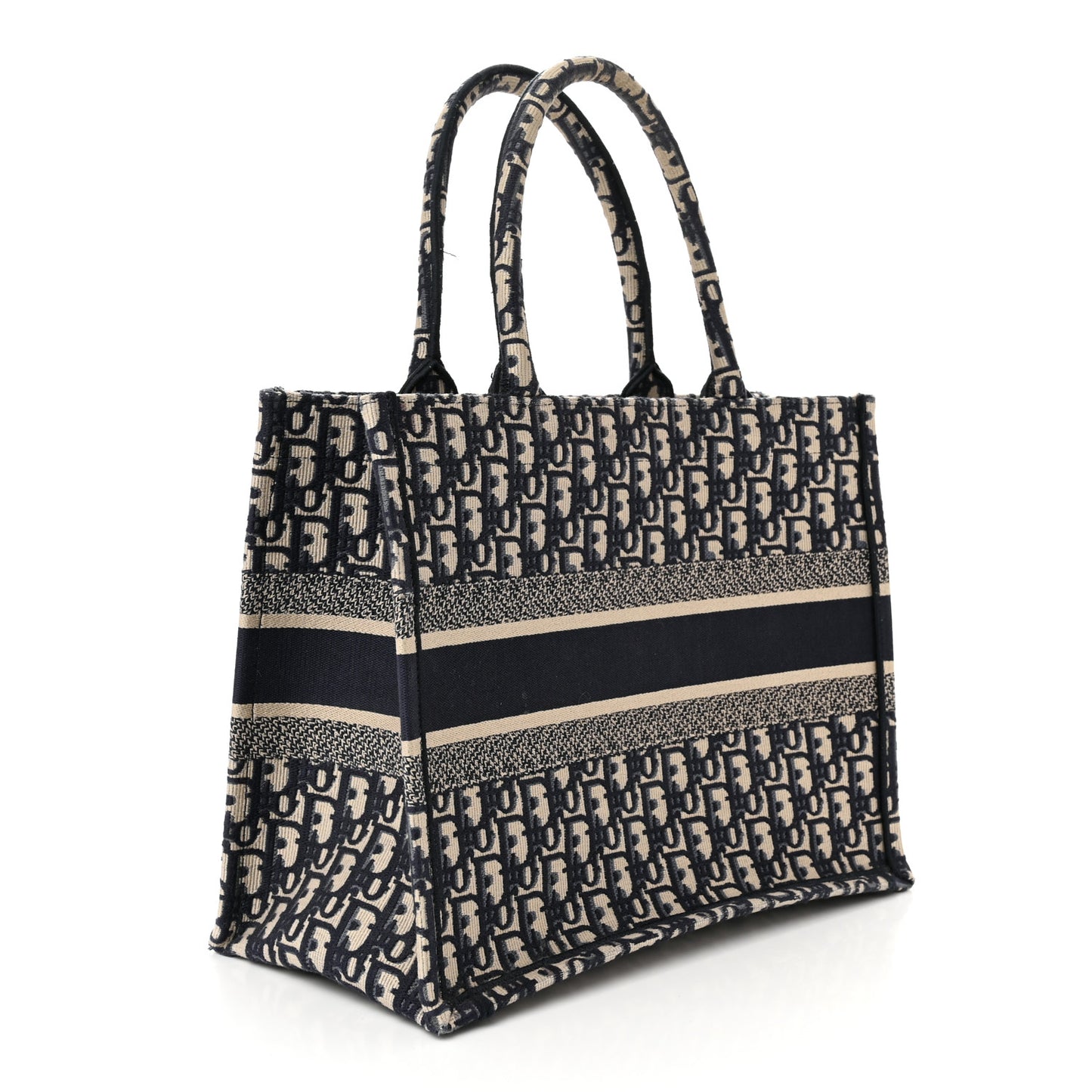 Oblique Medium Book Tote Blue Multicolor