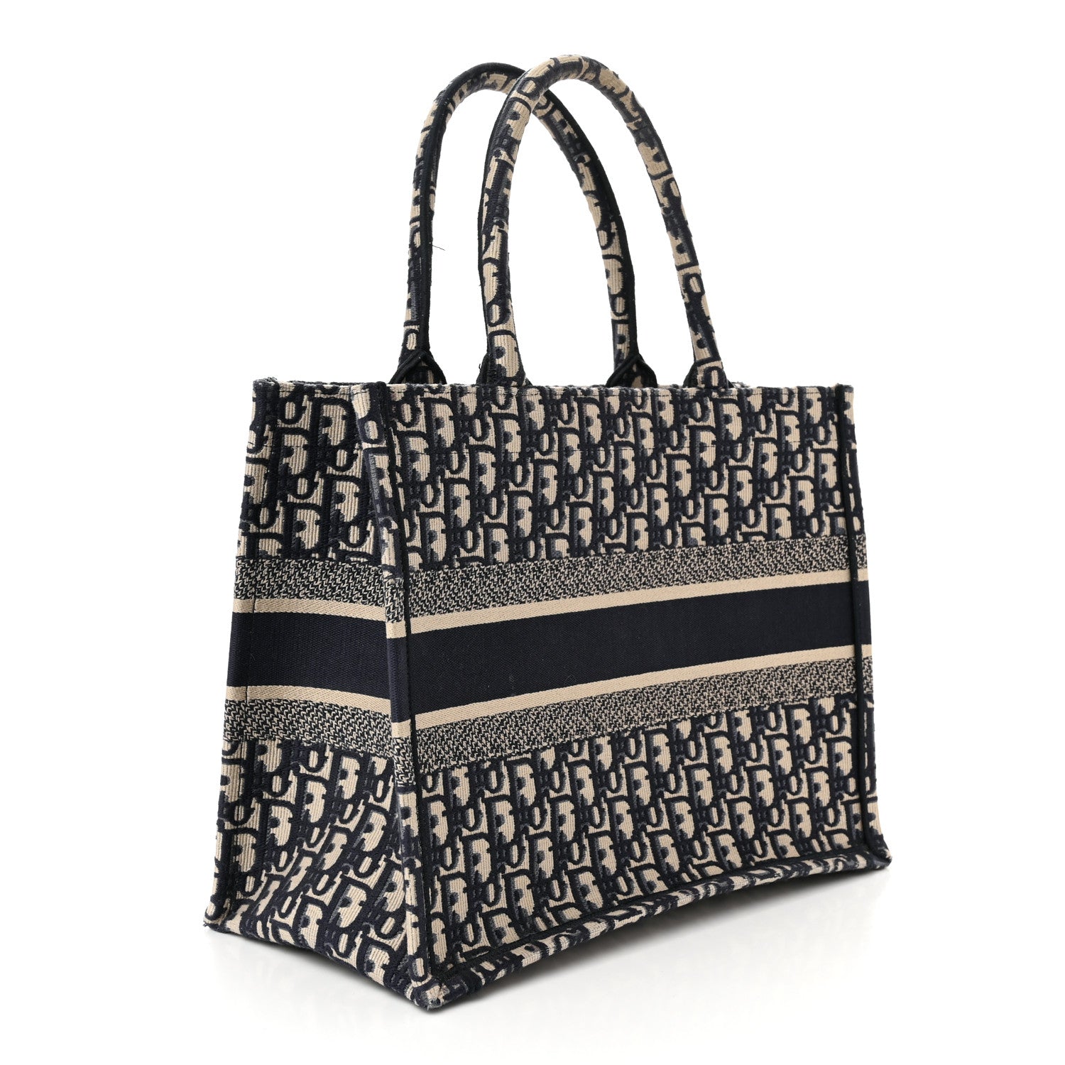 Christian Dior Oblique Medium Book Tote Blue Multicolor 3 of 11