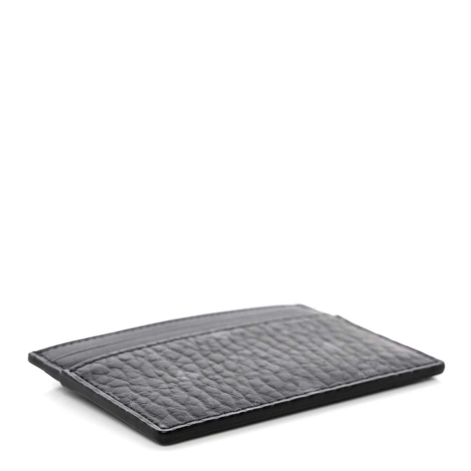 MCM Calfskin Visetos Mini Card Case Black 4 of 7