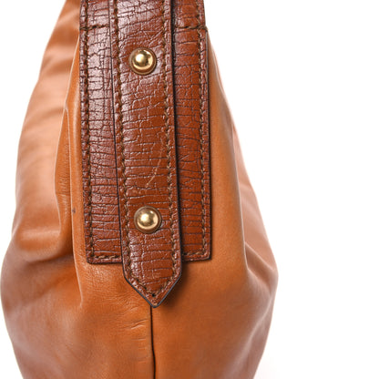 Gucci Calfskin Medium Horsebit Chain Hobo Brown 12 of 12