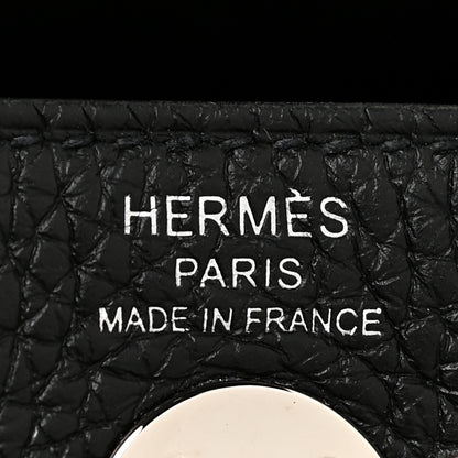Hermes Taurillon Clemence Mini Lindy 20 Black 6 of 11
