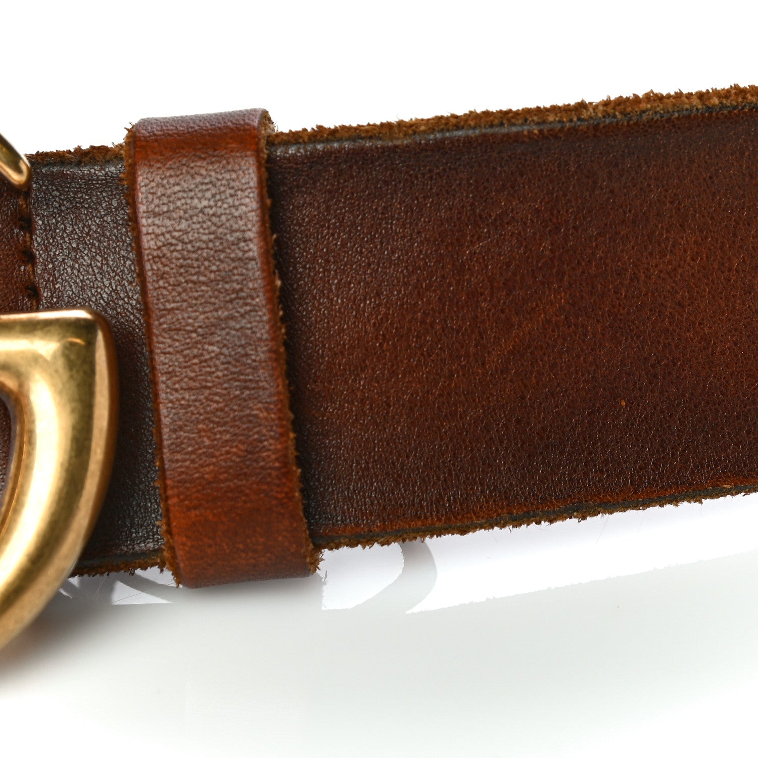 Gucci Faded Calfskin Double G 40mm Belt 85 34 Cuir 9 of 10