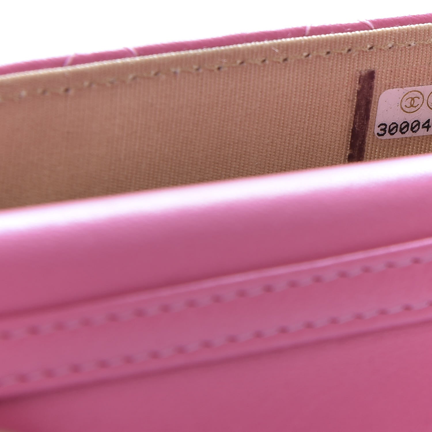 Chanel Lambskin Quilted Pearl Crush Clutch With Chain Pink 7 of 10