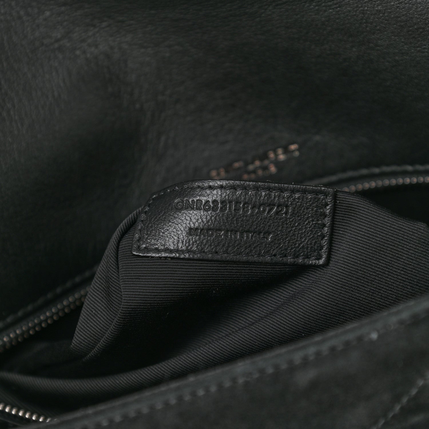 Saint Laurent Suede Monogram Medium Niki Chain Satchel Black 6 of 9