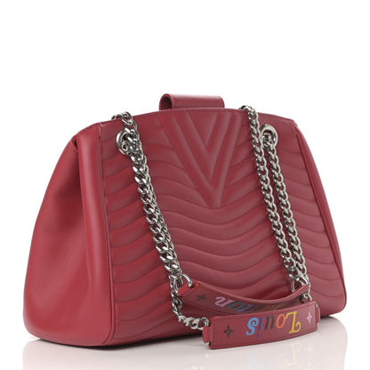 Louis Vuitton Calfskin New Wave Chain Tote Ecarlate 3 of 12