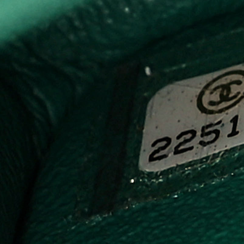 Lambskin Quilted Mini Square Flap Green