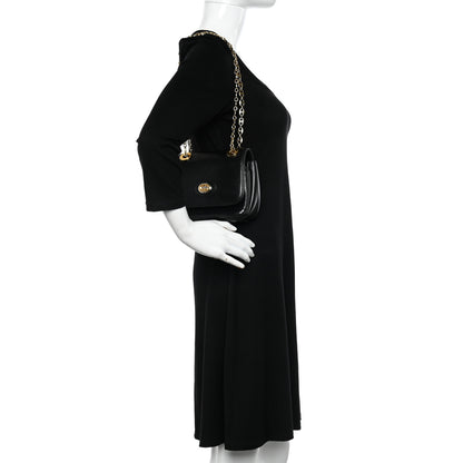 Gucci Azalea Calfskin Mini Marina Chain Shoulder Bag Black 2 of 12