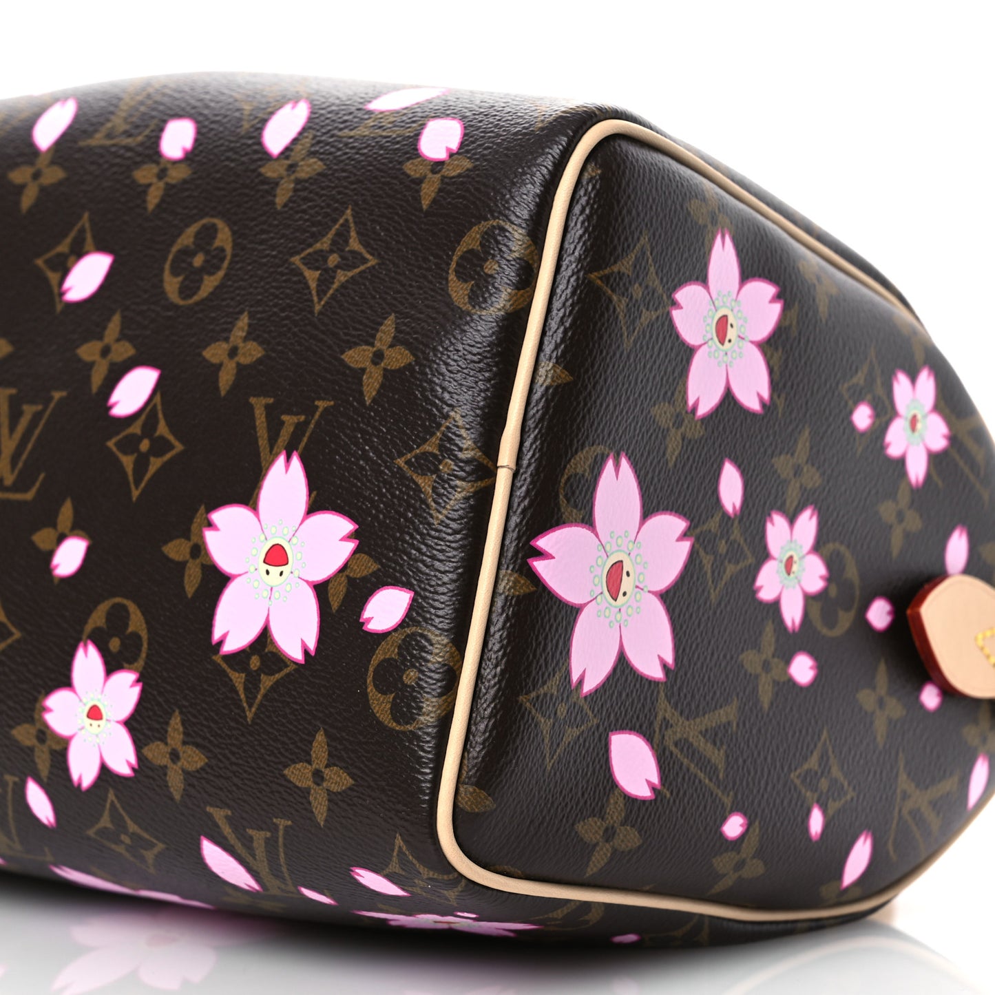 LV X TM Monogram Cherry Blossom Speedy Bandouliere 25 Sakura Brown