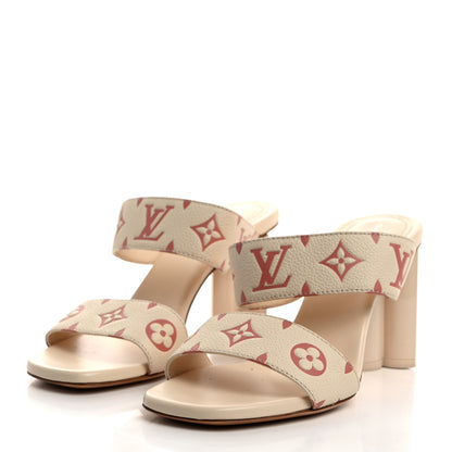 Louis Vuitton Calfskin Empreinte Silhouette Mules 38 Beige 3 of 9