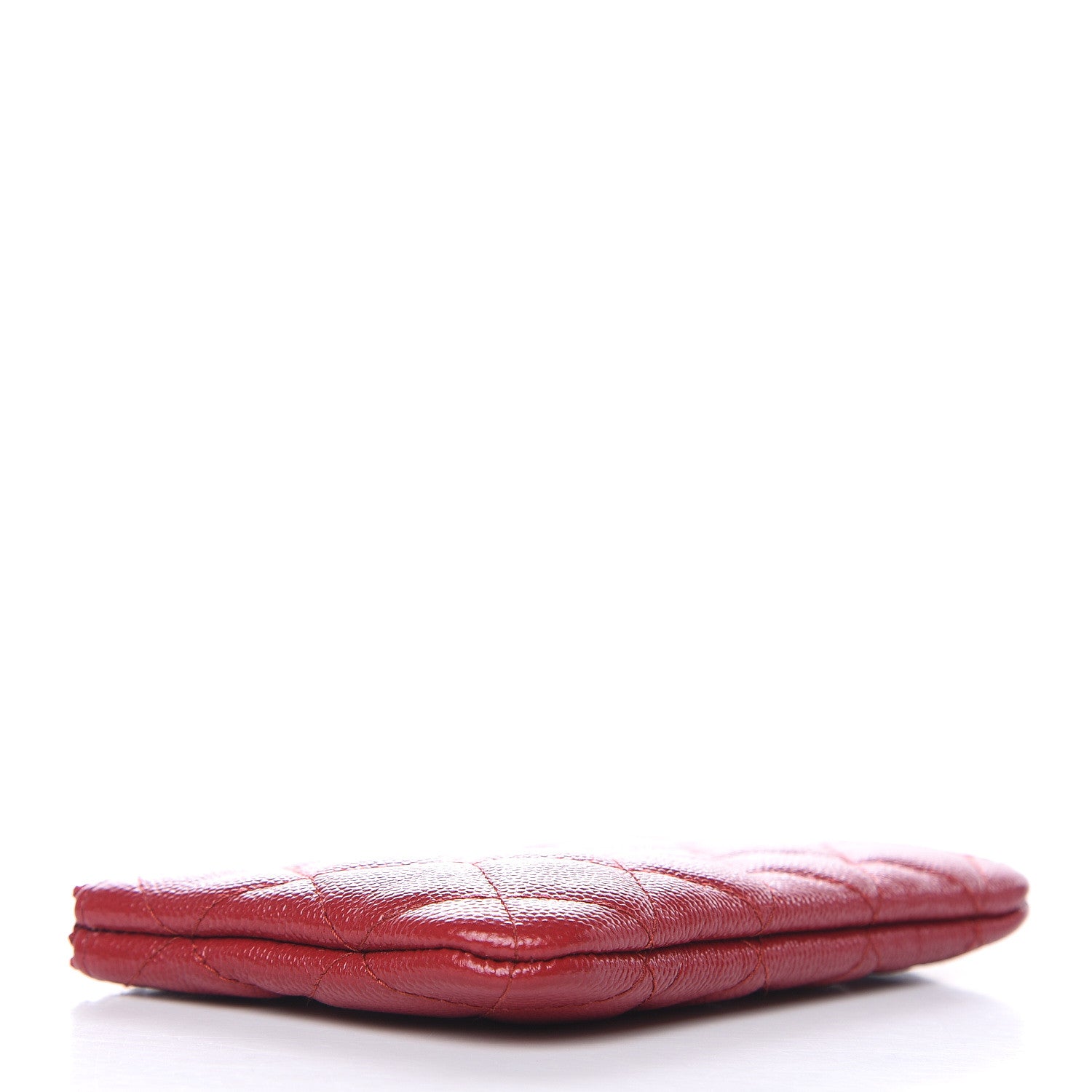 Chanel Caviar Quilted Small Cosmetic Case Dark Red 4 of 8
