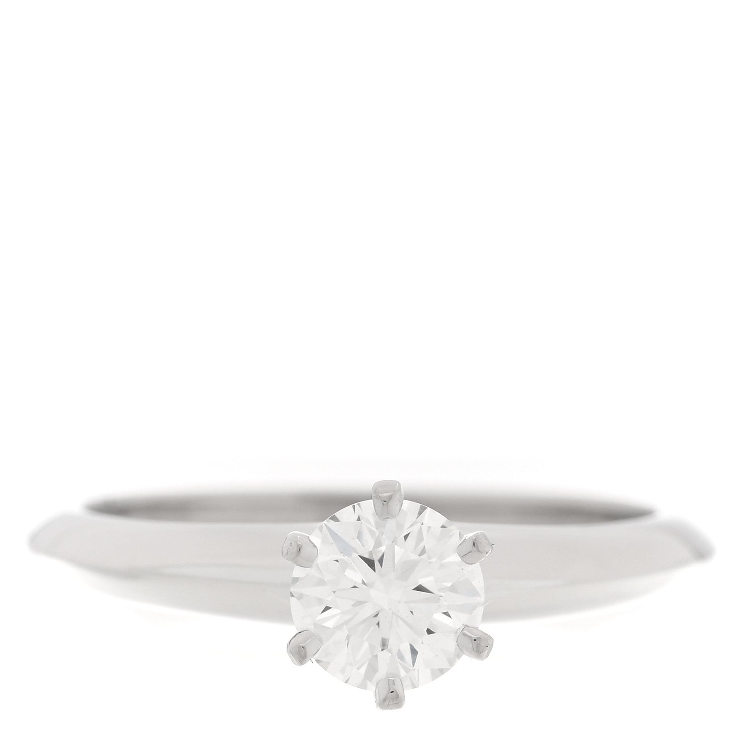 Tiffany Platinum Diamond .48ct Solitaire Engagement Ring 47 4 1 of 5