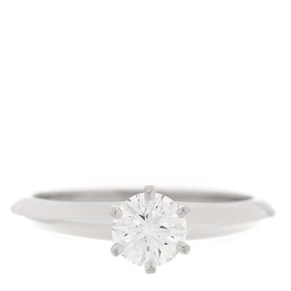 Tiffany Platinum Diamond .48ct Solitaire Engagement Ring 47 4 1 of 5