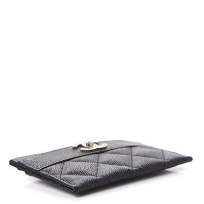 Chanel Caviar Quilted Vintage Mademoiselle Card Holder Black 4 of 9