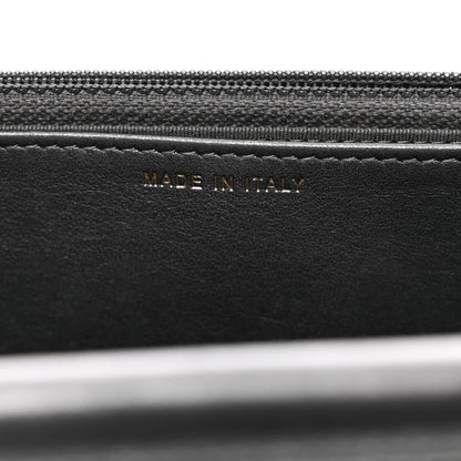 Chanel Iridescent Calfskin Velvet Stripe Wallet On Chain WOC Charcoal 8 of 12