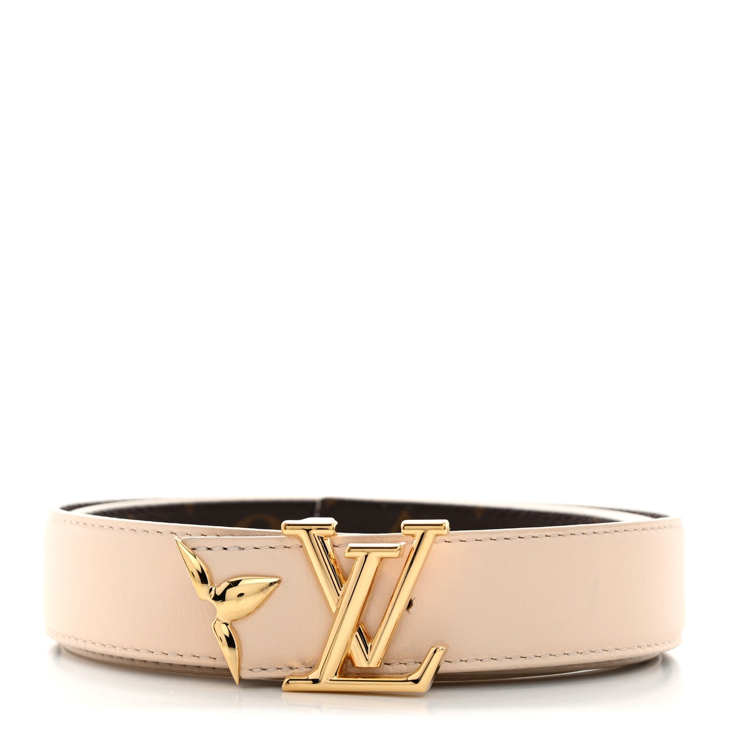 Louis Vuitton Monogram 20mm Pretty Reversible Belt 90 36 Beige 1 of 8
