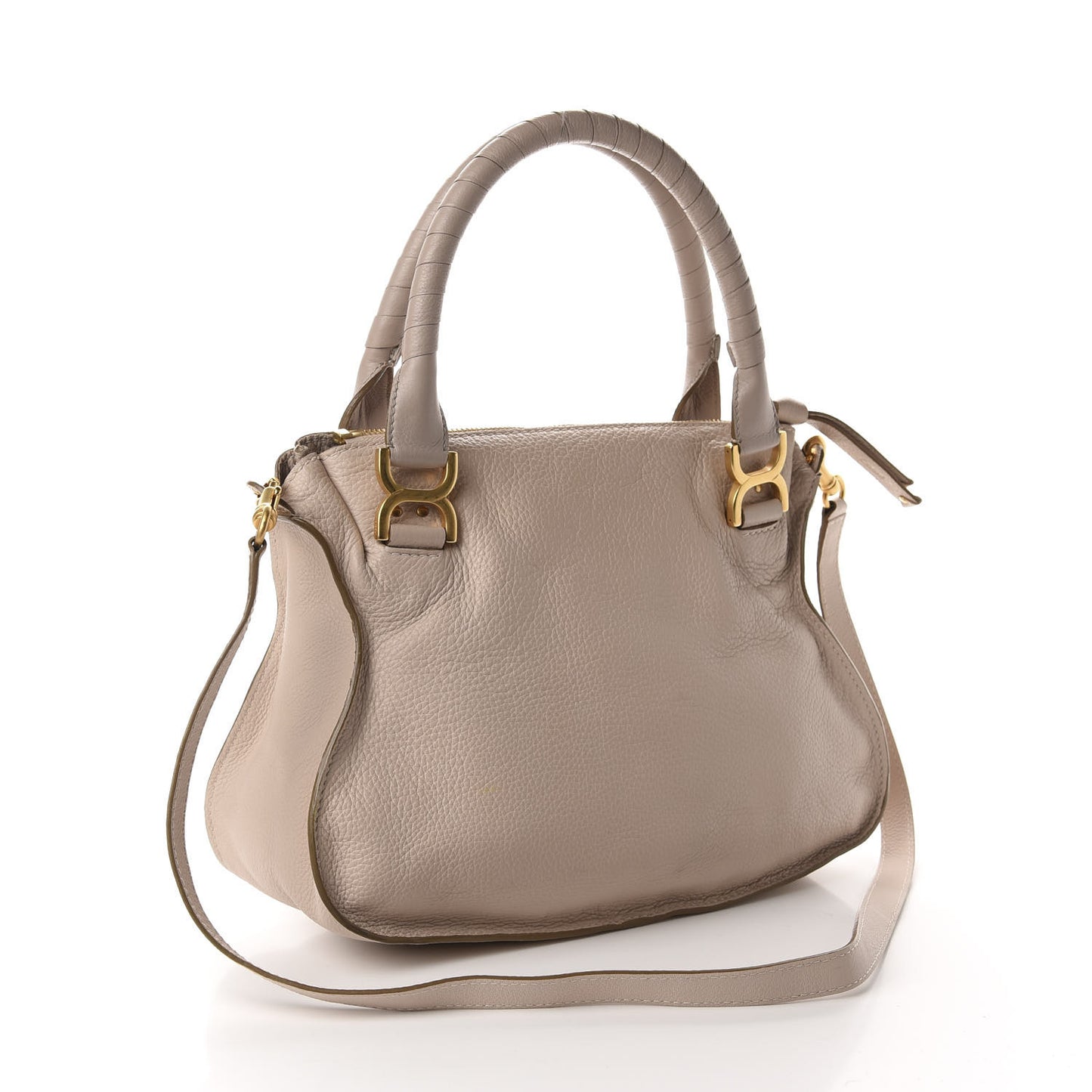Calfskin Medium Marcie Satchel Abstract White