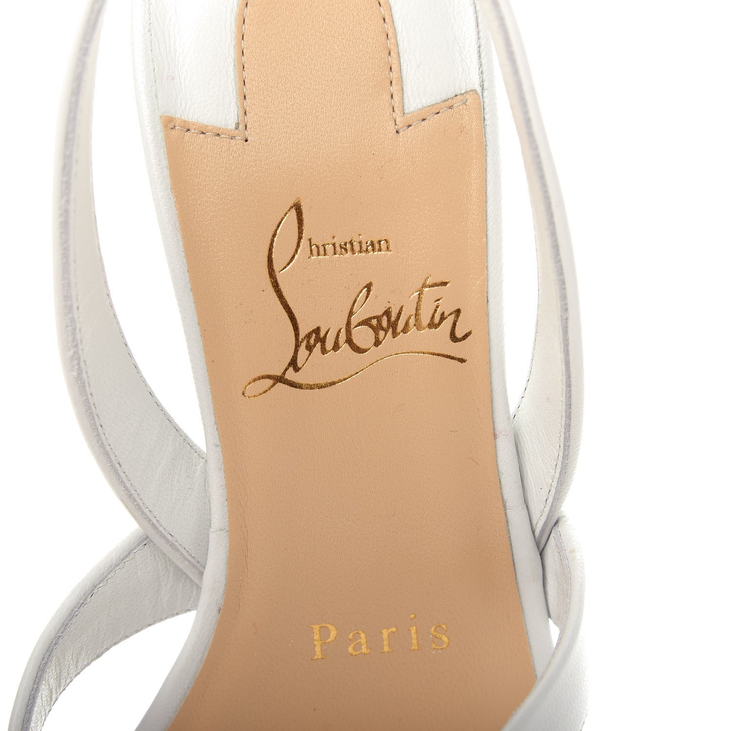 Christian Louboutin Kid Taralita 85 Thong Sandals 35.5 White 8 of 11