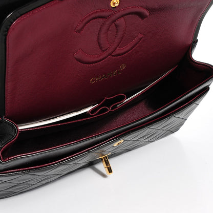 Chanel Lambskin Quilted Medium Double Flap Black 6 of 7