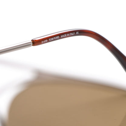 Tom Ford Peter Aviator Sunglasses TF142 Silver 6 of 7