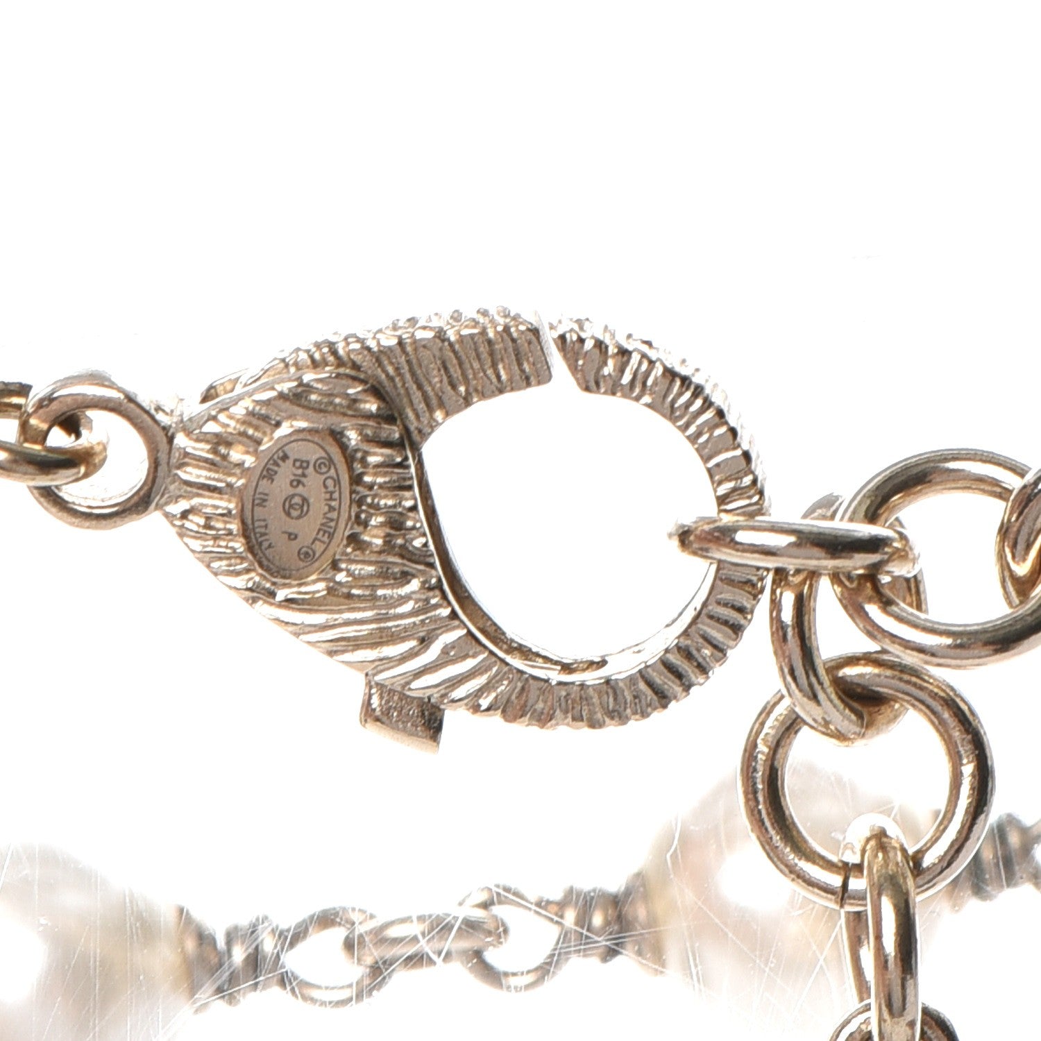 Chanel Pearl Quilted CC Bracelet Gold 6 of 8