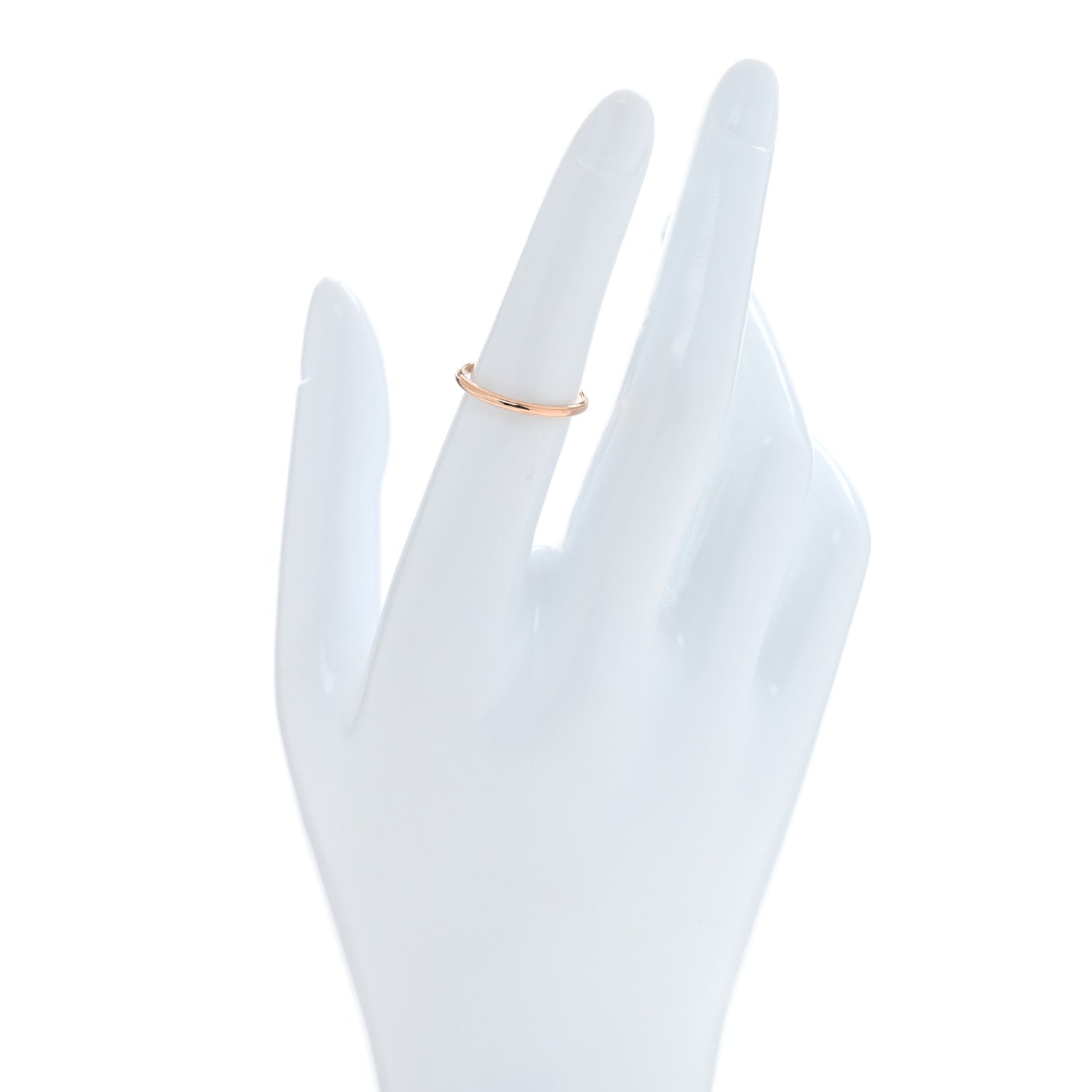 Cartier 18K Pink Gold Band Ring 51 5.75 2 of 5