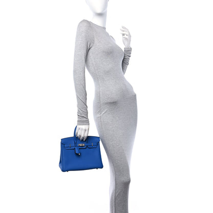 Hermes Togo Birkin 25 Bleu Zellige 2 of 12
