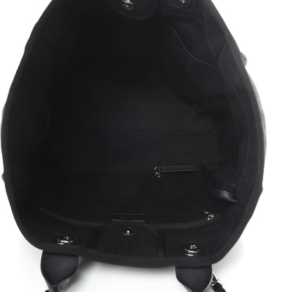 Chanel Canvas Pearl Medium Deauville Tote Black 5 of 14