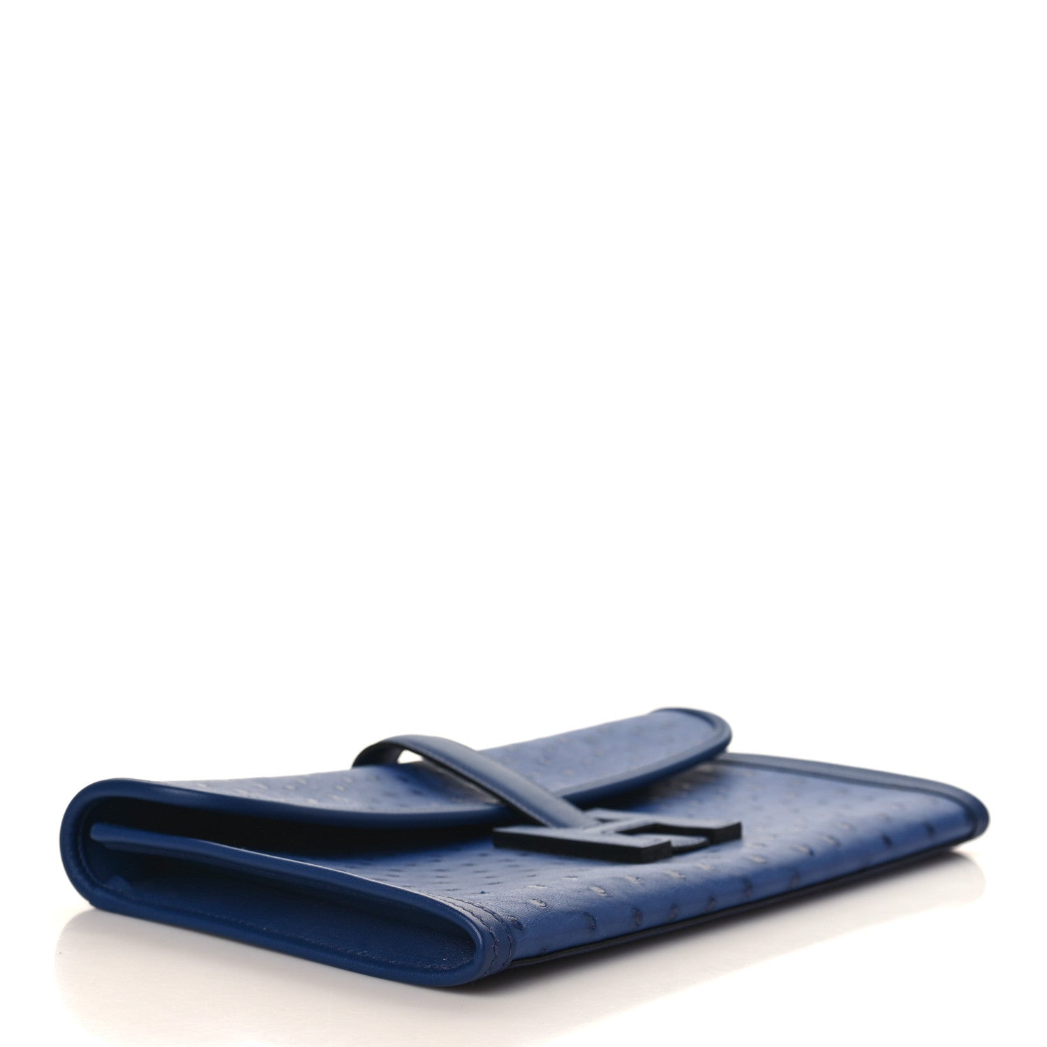 Hermes Ostrich Swift Jige Elan 29 Clutch Bleu Saphir 4 of 8