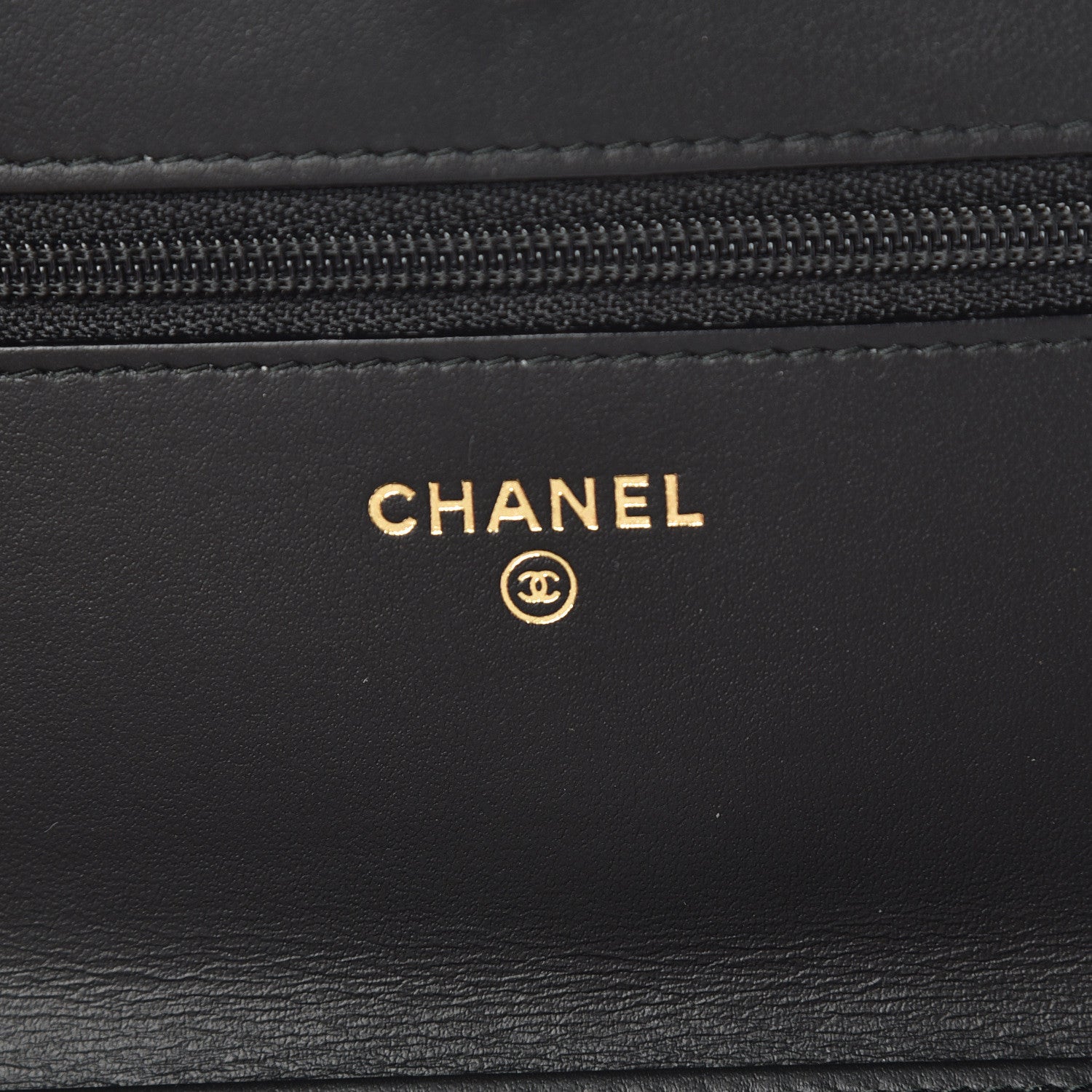 Chanel Aged Calfskin Quilted Lucky Charms 2.55 Reissue Wallet On Chain WOC Black 6 of 11