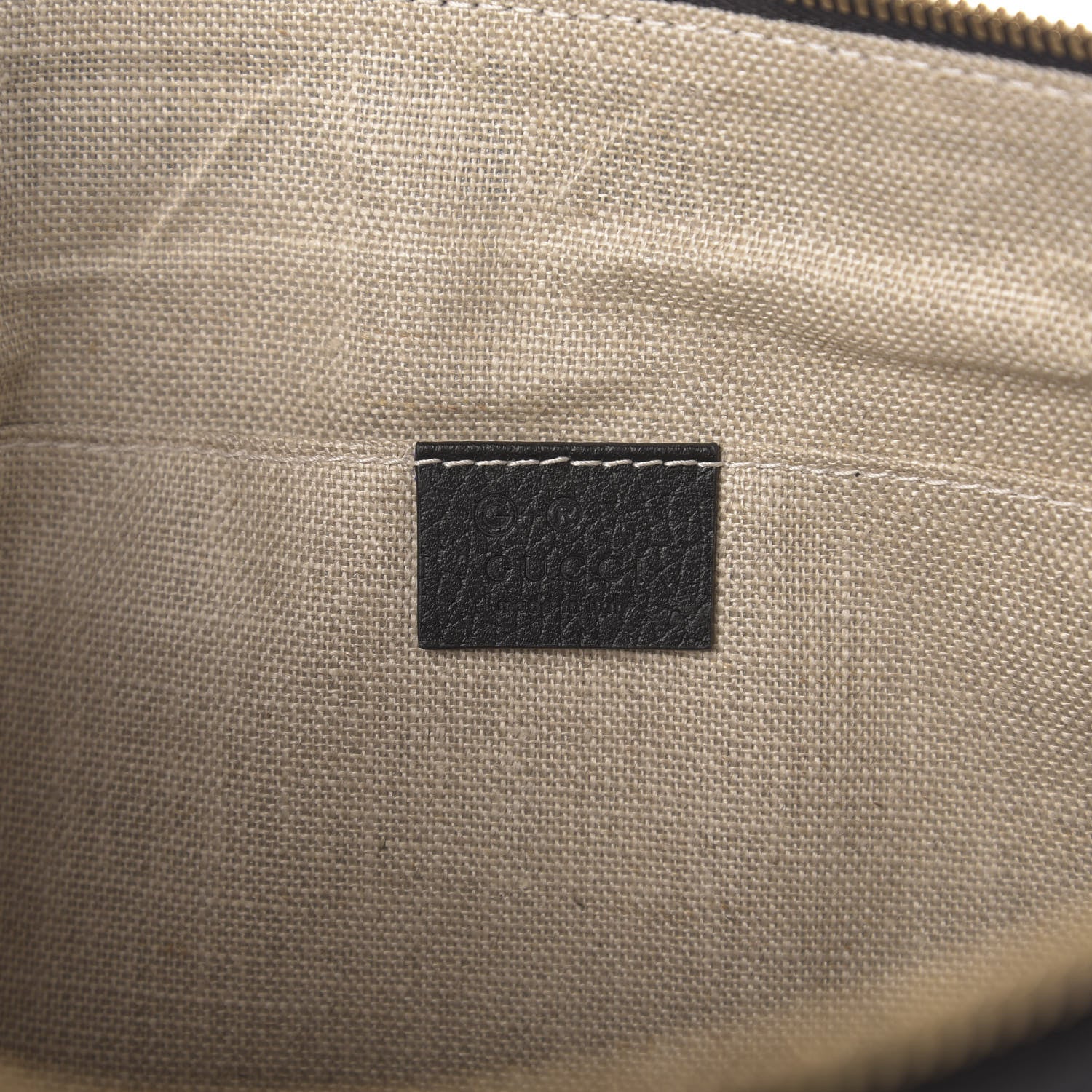 Gucci Pebbled Calfskin Large Bamboo Clutch Black 6 of 7