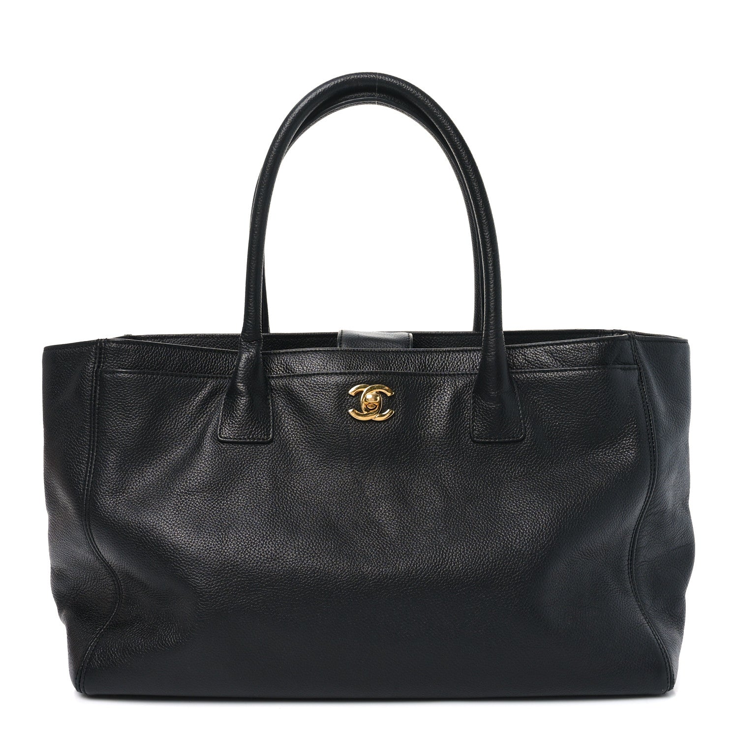 Chanel Calfskin Cerf Shopper Tote Black 1 of 10