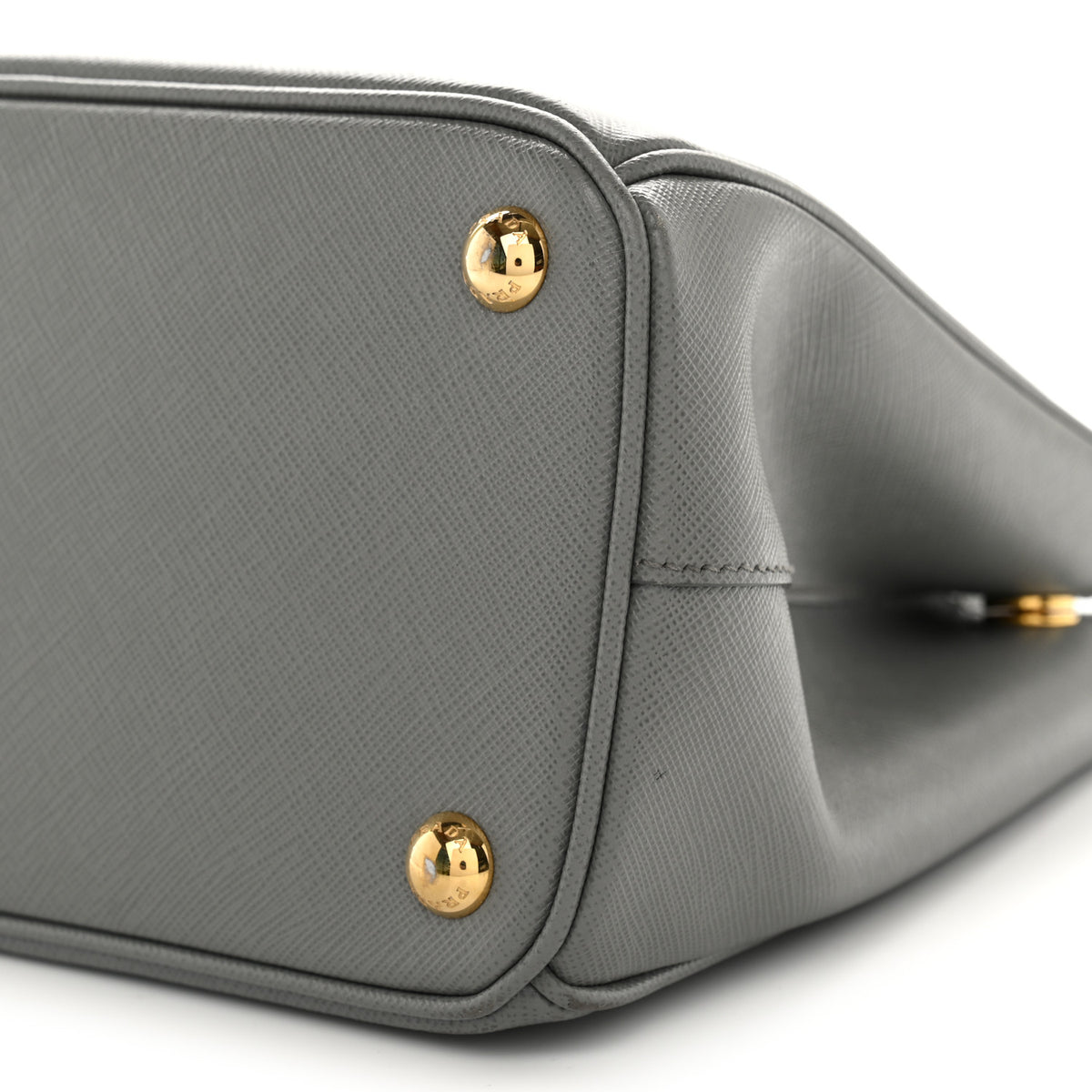 Saffiano Lux Small Galleria Double Zip Tote Ardesia